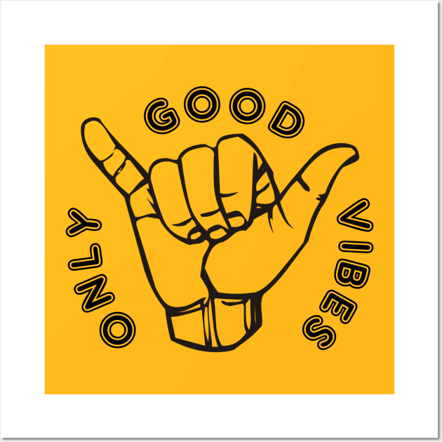 Only Good Vibes Wall Art by oobmmob